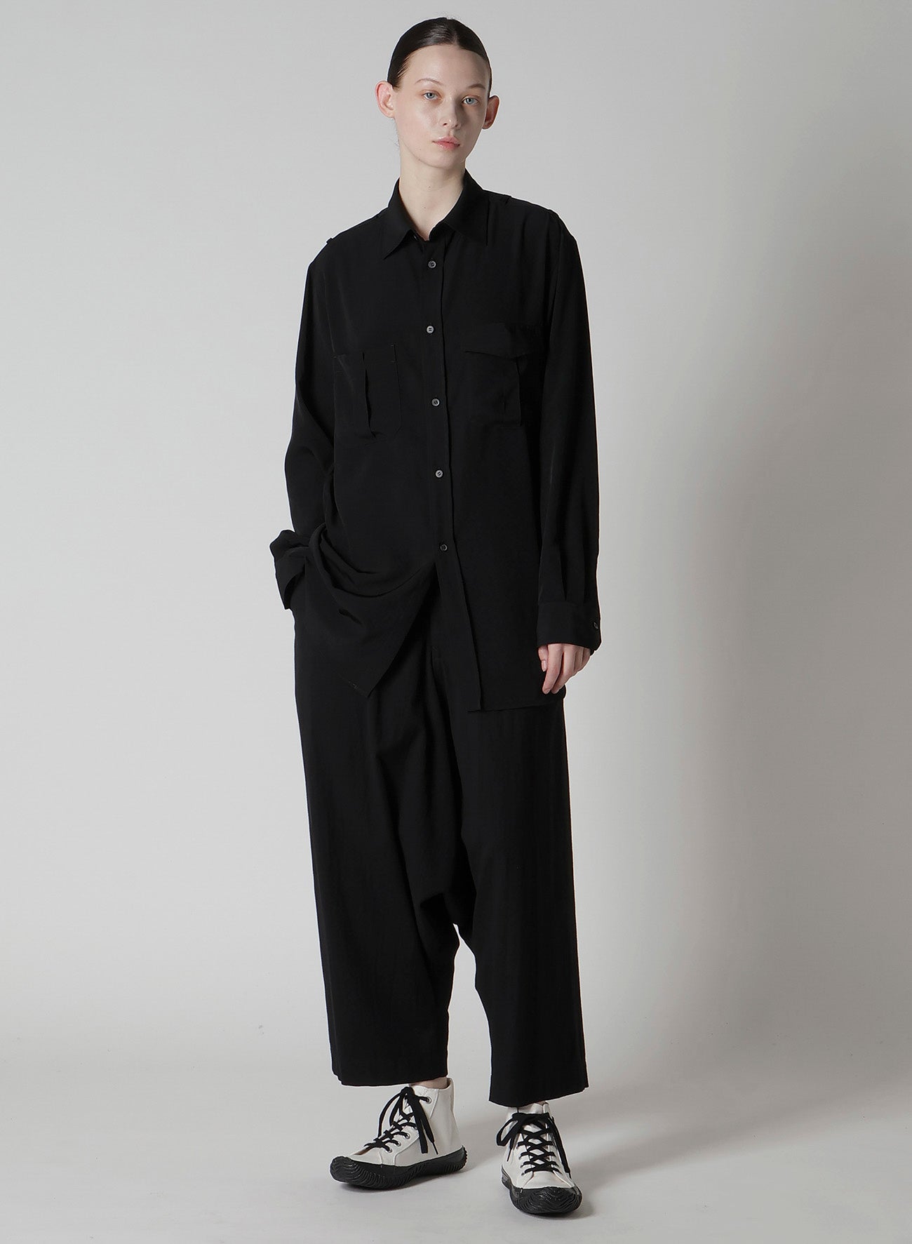 C/RY GABARDINE 2-TUCK SAROUEL PANTS