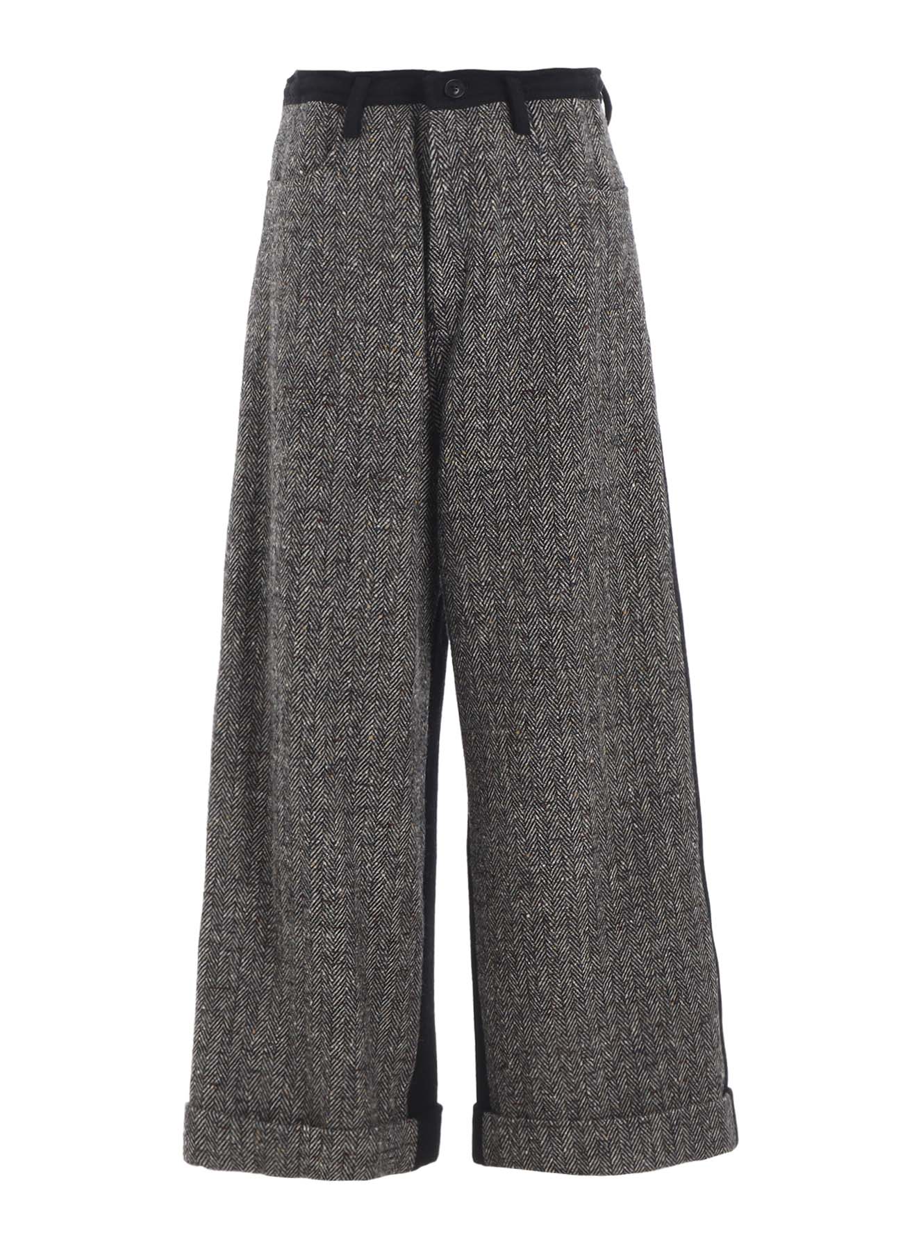 BIG HERRINGBONE WIDE PANTS