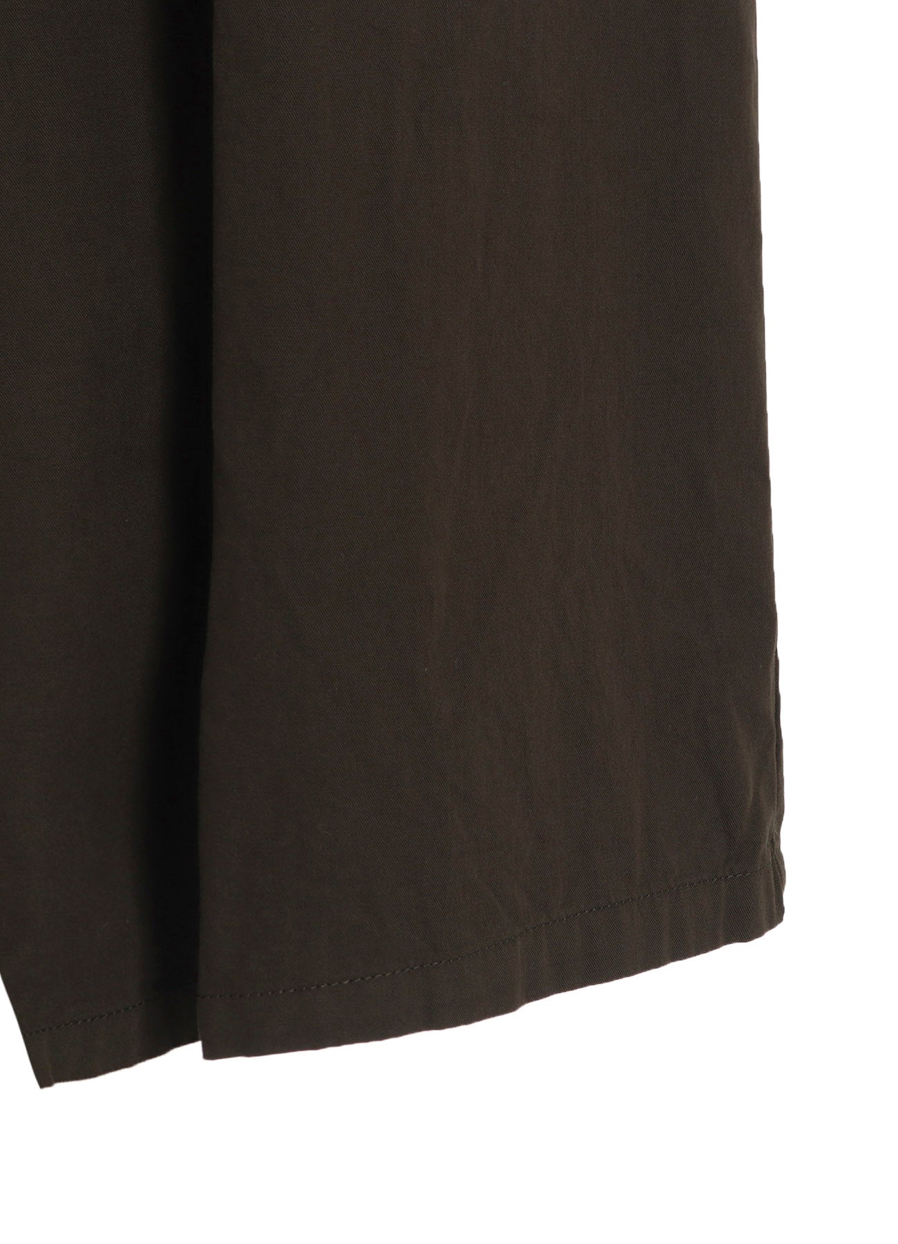 COTTON TWILL GARMENT DYE RIGHT SIDE DRAPE PANTS