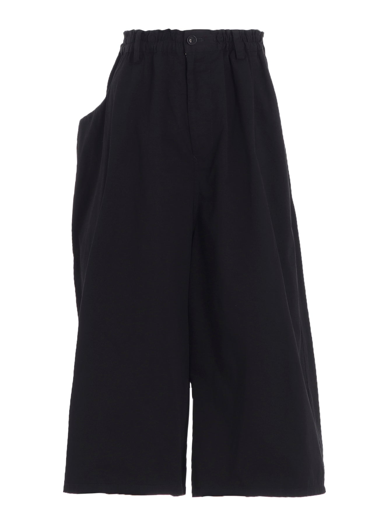 COTTON TWILL GARMENT DYE RIGHT SIDE DRAPE PANTS