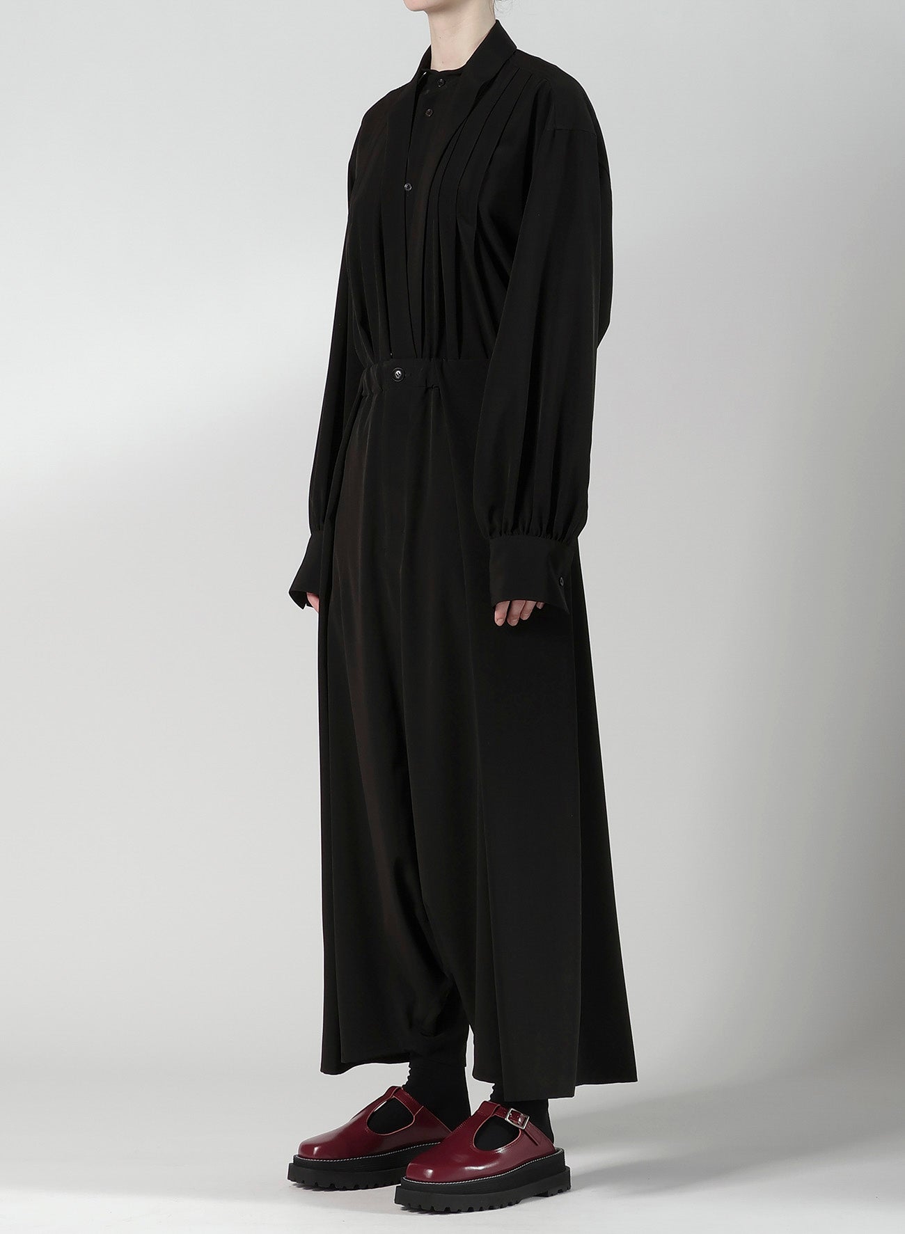 TA/PE SUPER VIYON TUSSER SAROUEL TUCKED PANTS