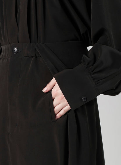 TA/PE SUPER VIYON TUSSER SAROUEL TUCKED PANTS