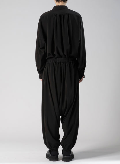 TA/PE SUPER VIYON TUSSER SAROUEL GATHERED PANTS