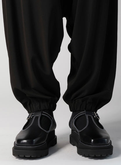 TA/PE SUPER VIYON TUSSER SAROUEL GATHERED PANTS