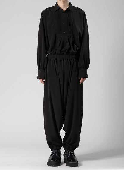 TA/PE SUPER VIYON TUSSER SAROUEL GATHERED PANTS