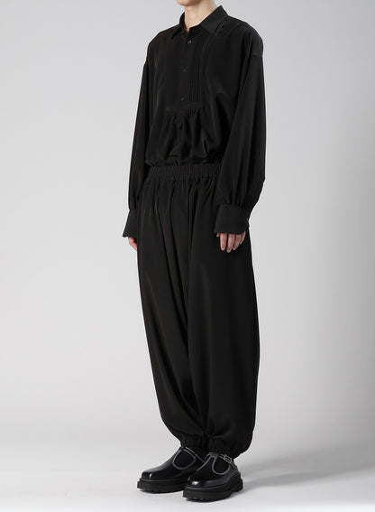 TA/PE SUPER VIYON TUSSER SAROUEL GATHERED PANTS