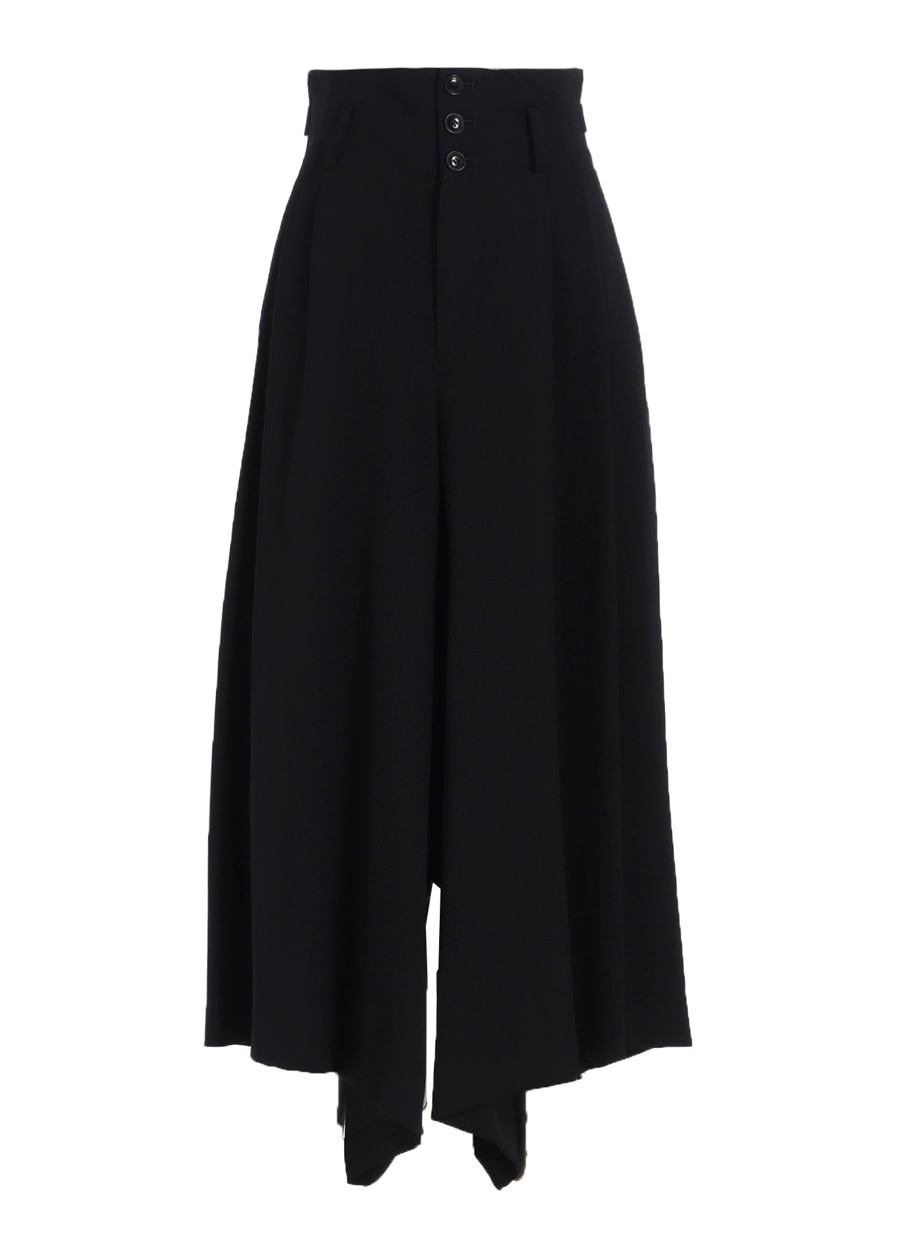WOOL GABARDINE WIDE PANTS
