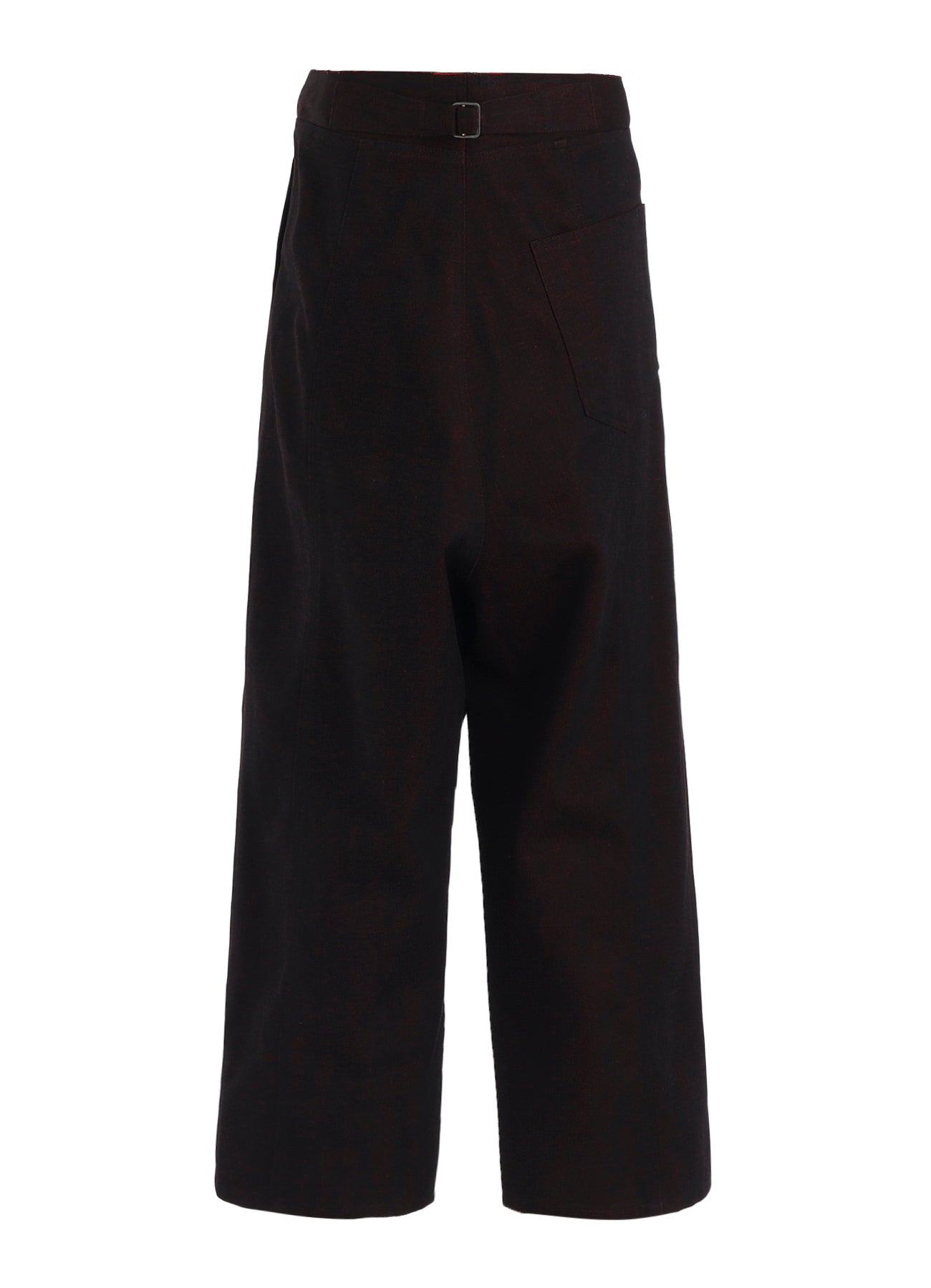 RED BACK SIDE DENIM SIDE TUCKED PANTS