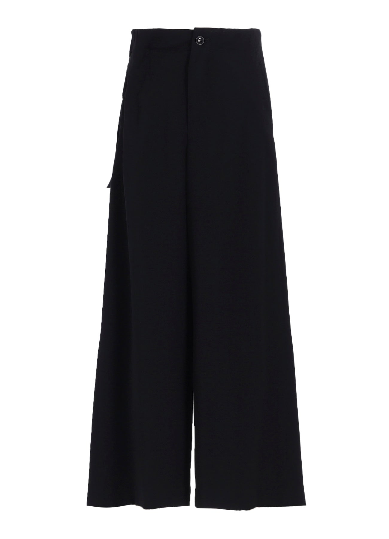 WOOL GABARDINE BELT PANTS
