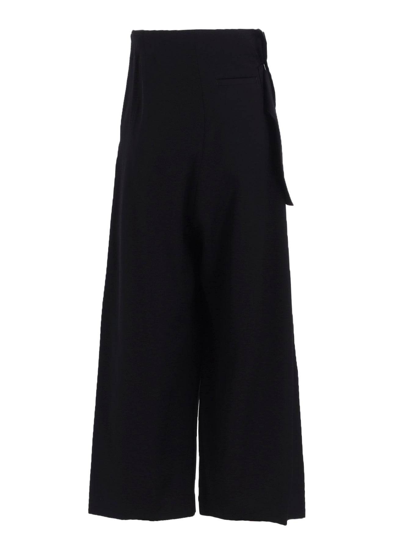 WOOL GABARDINE BELT PANTS
