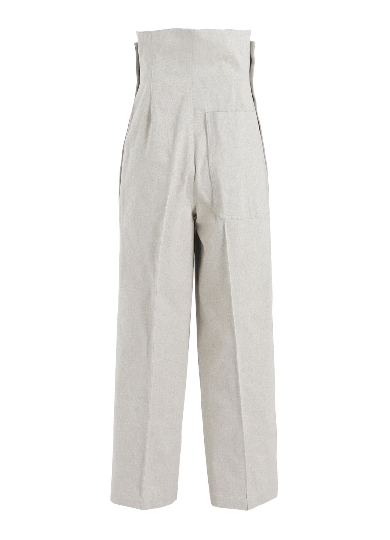 UNEVEN YARN DENIM SIDE OPEN PANTS