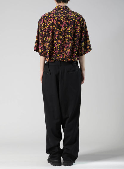 WOOL GABARDINE SAROUEL PANTS