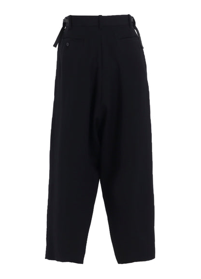WOOL GABARDINE SAROUEL PANTS