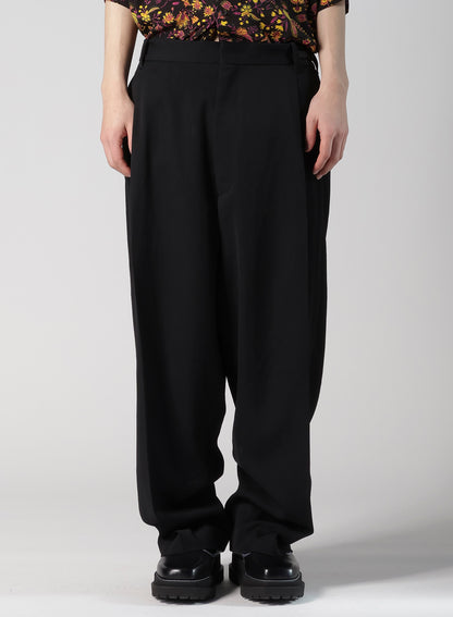 WOOL GABARDINE SAROUEL PANTS