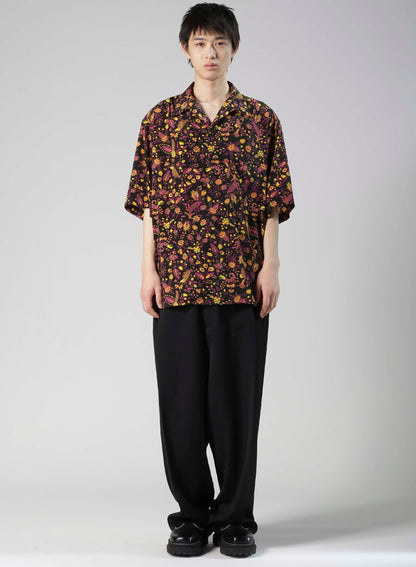 WOOL GABARDINE SAROUEL PANTS