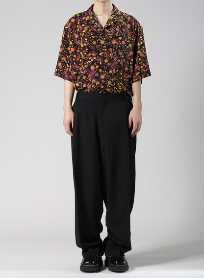 WOOL GABARDINE SAROUEL PANTS