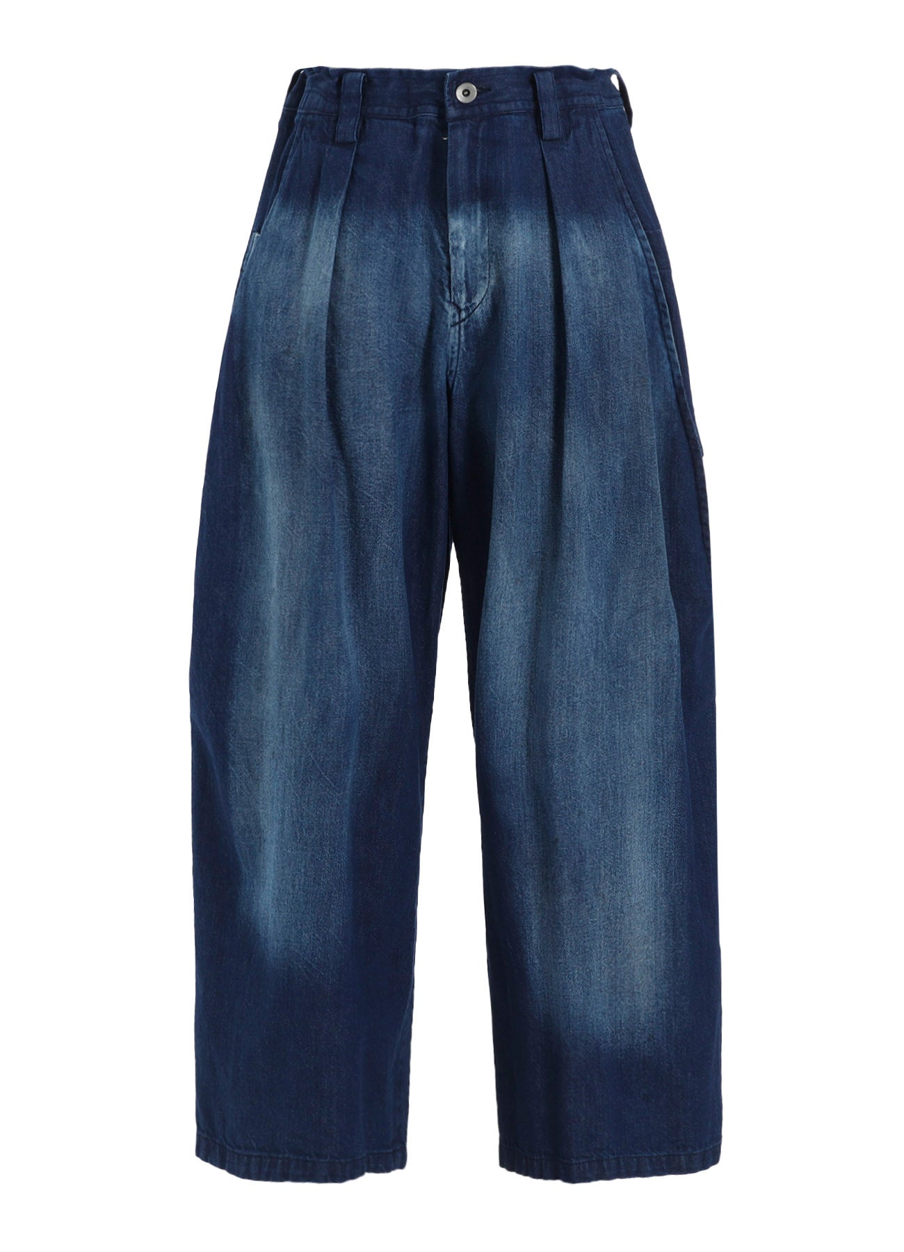 SPOTTED DENIM FRONT BIG POCKET PANTS