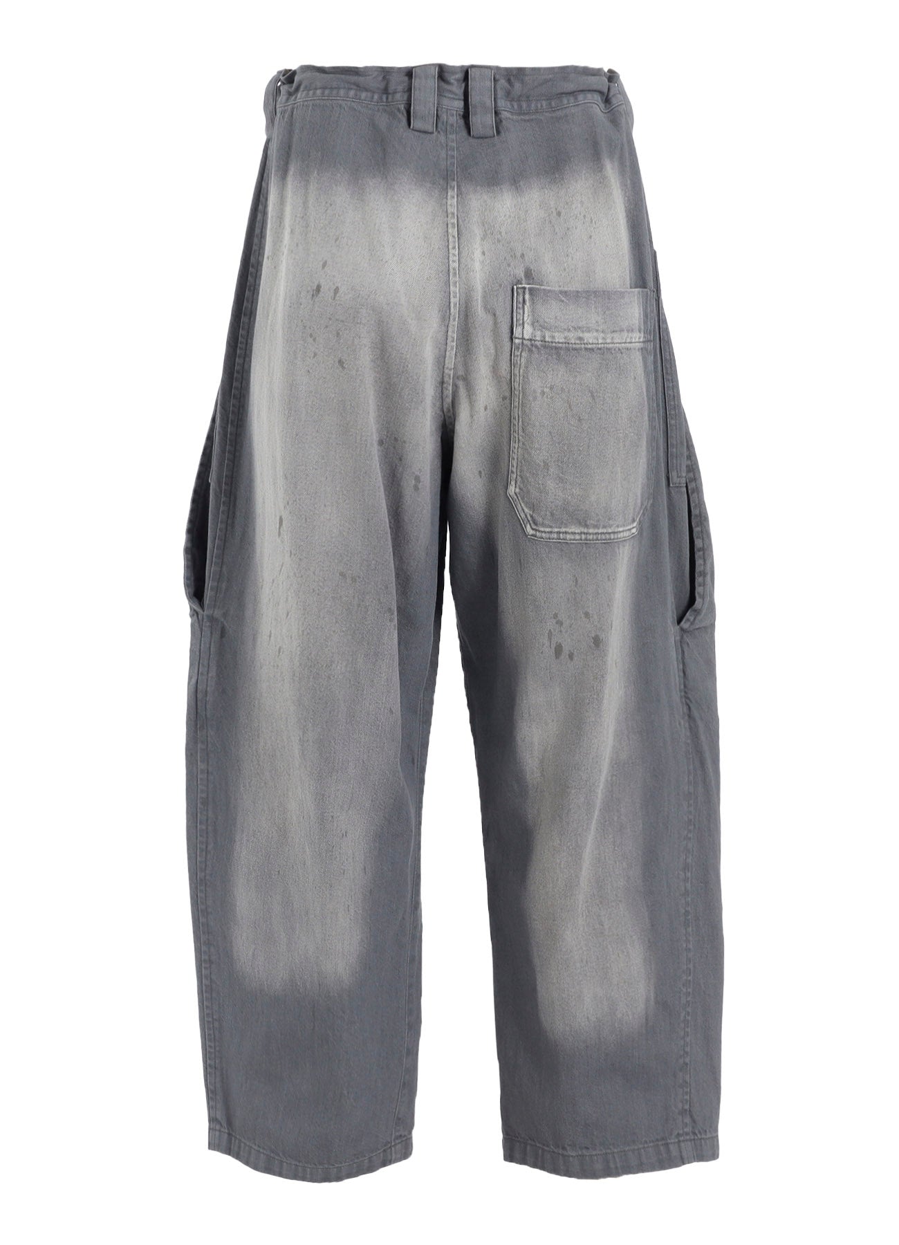 SPOTTED DENIM FRONT BIG POCKET PANTS