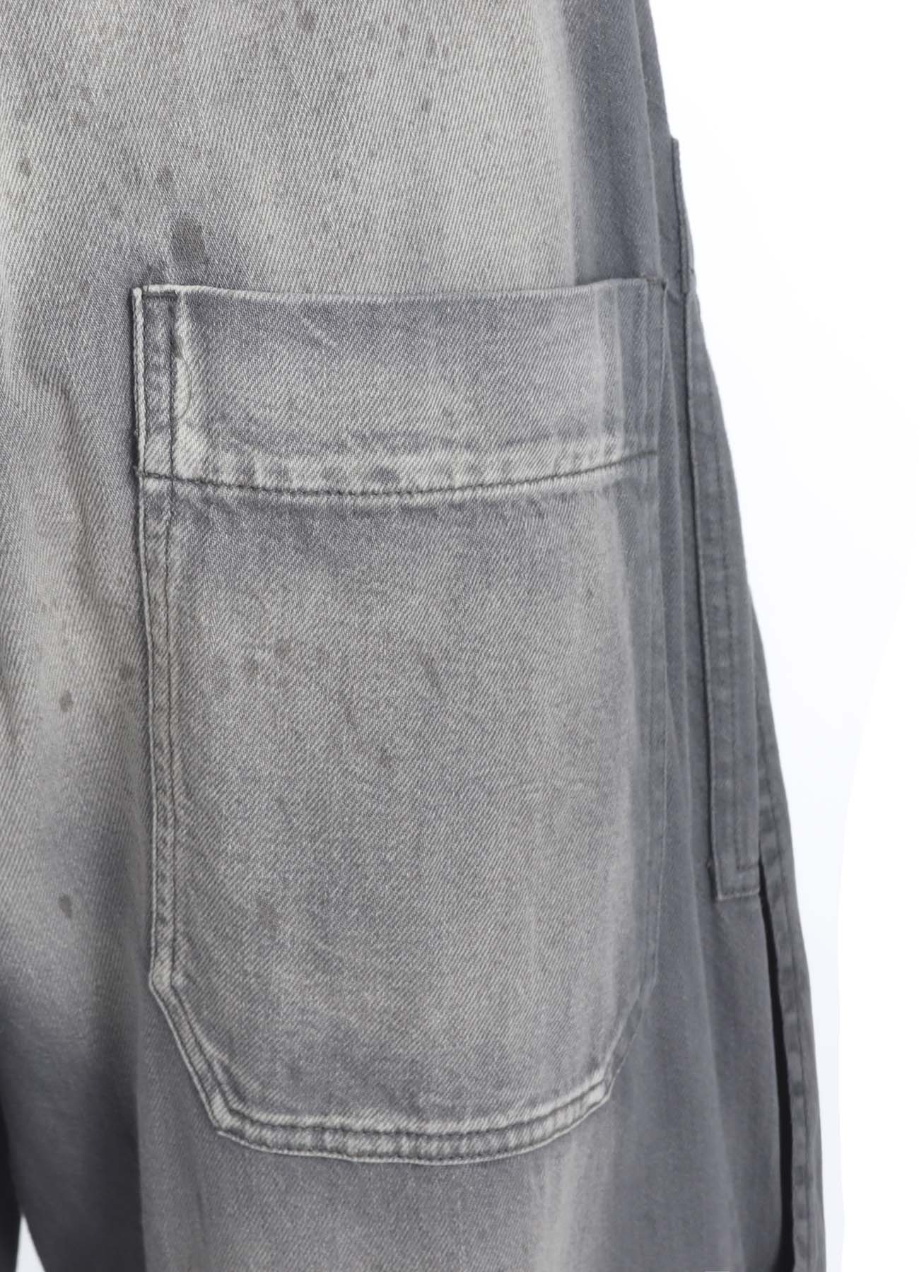 SPOTTED DENIM FRONT BIG POCKET PANTS
