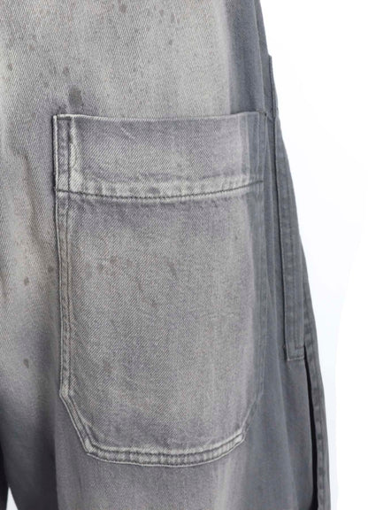 SPOTTED DENIM FRONT BIG POCKET PANTS