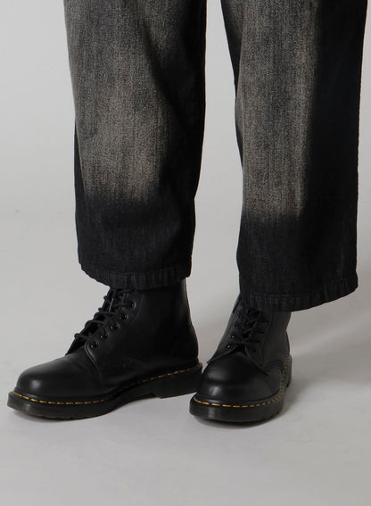 SPOTTED DENIM FRONT BIG POCKET PANTS