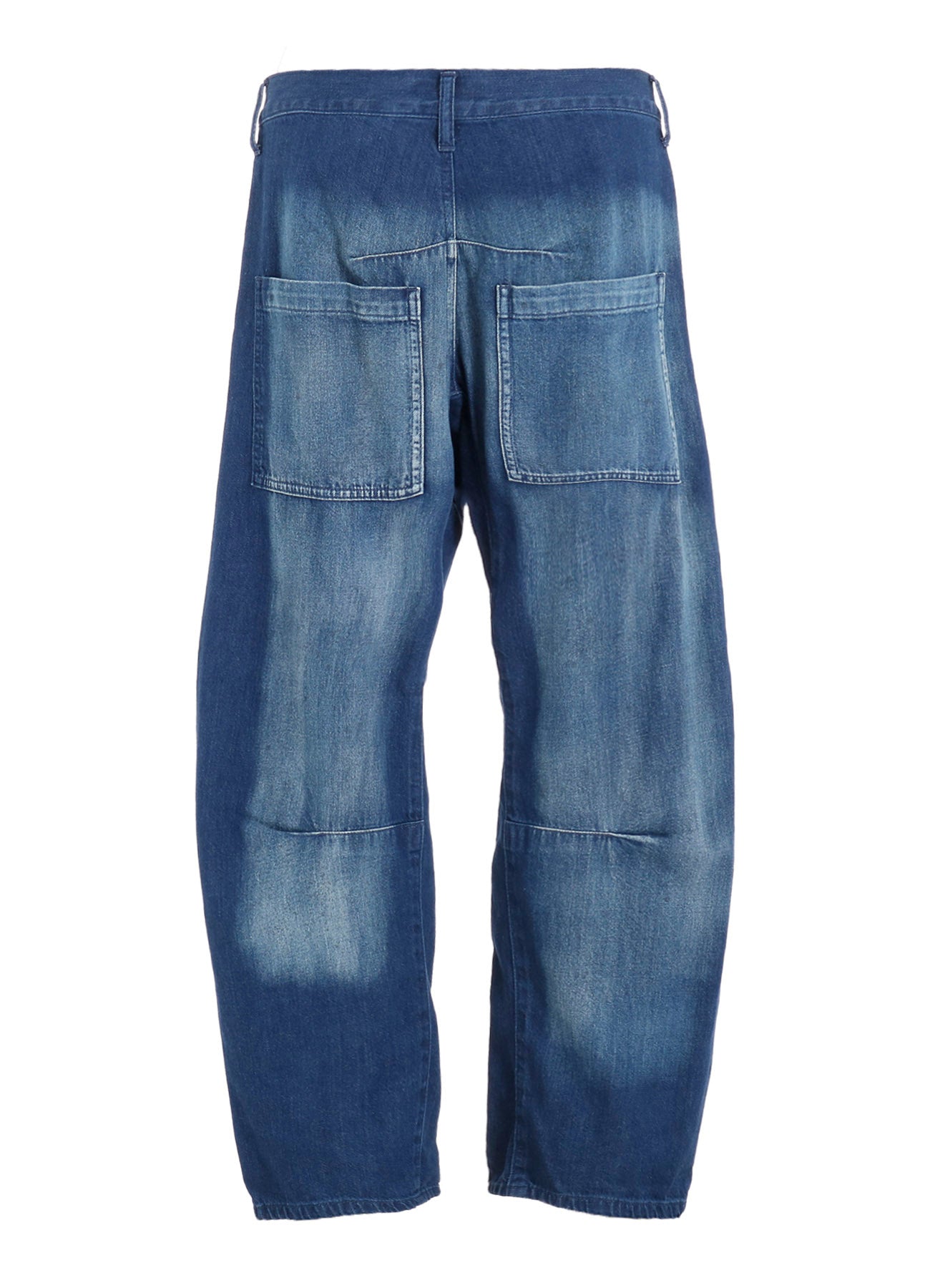 SPOTTED DENIM WIDE PANTS