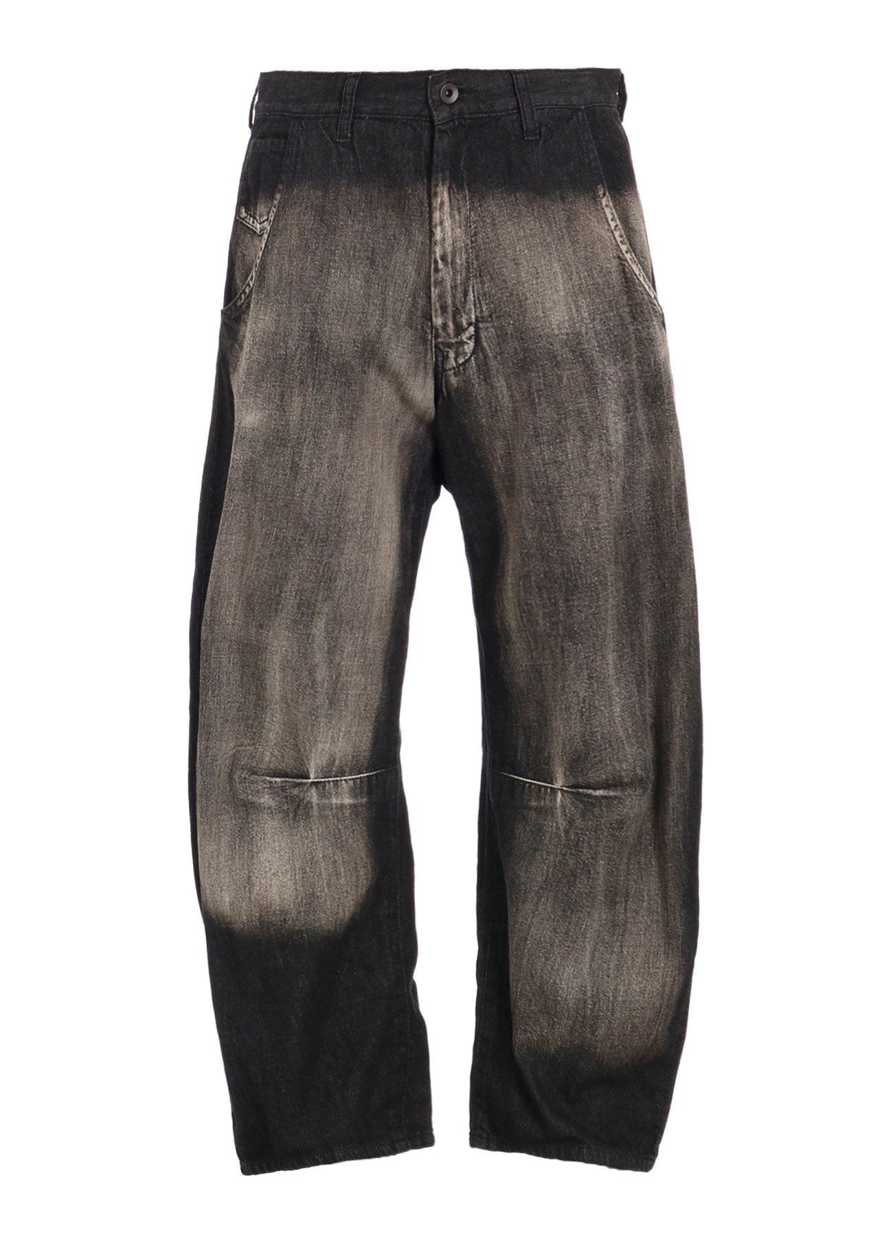 SPOTTED DENIM WIDE PANTS