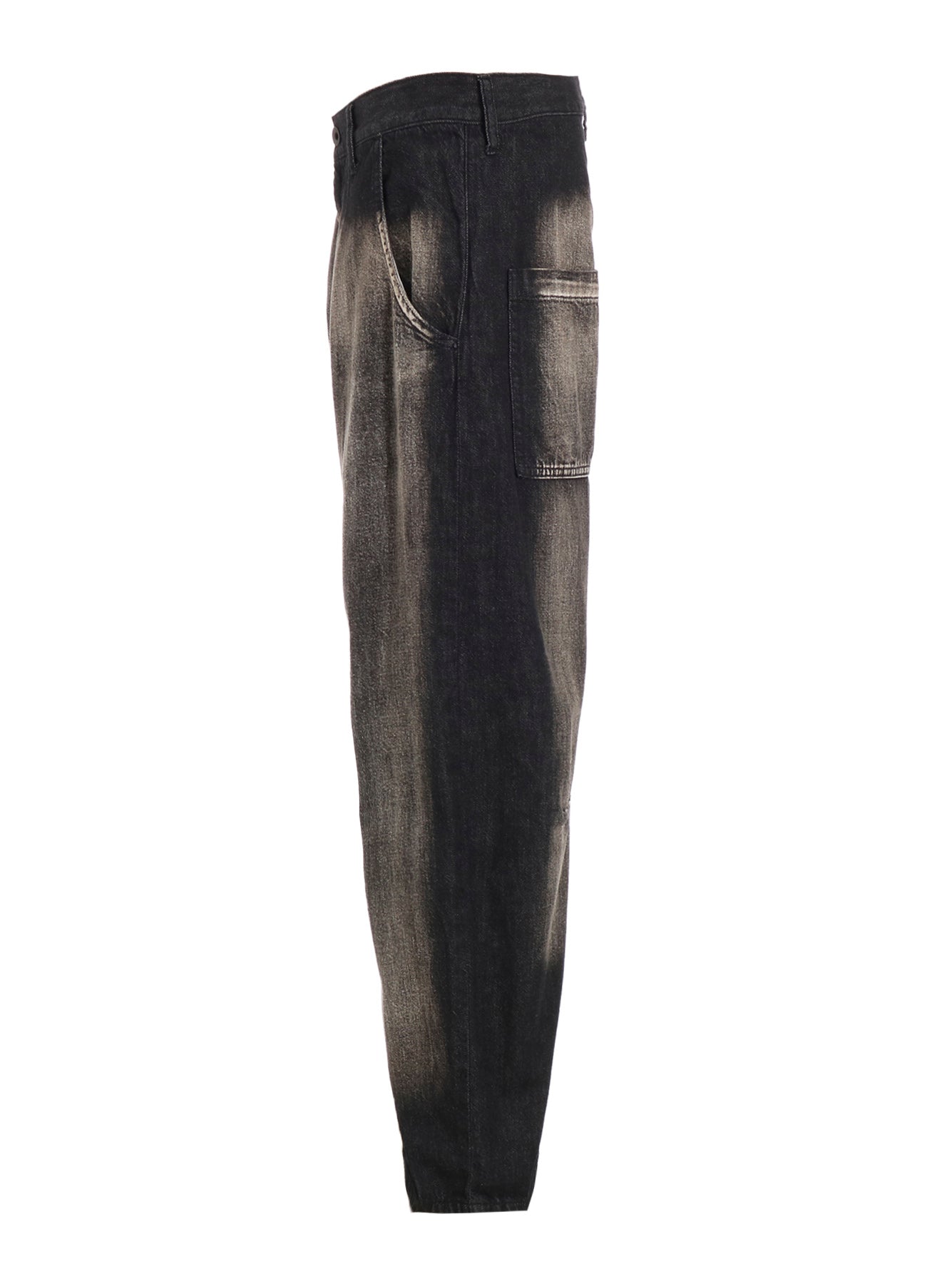 SPOTTED DENIM WIDE PANTS