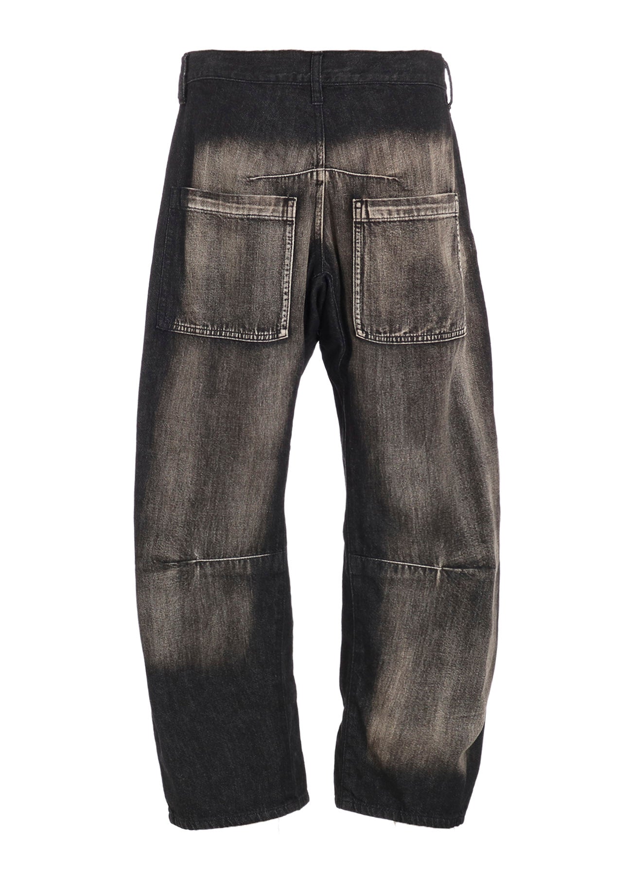 SPOTTED DENIM WIDE PANTS