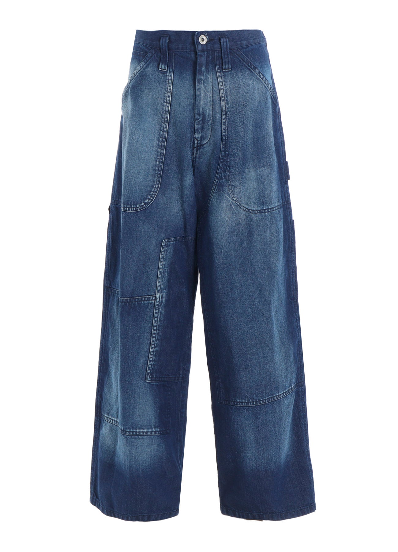 SPOTTED DENIM WORK PANTS