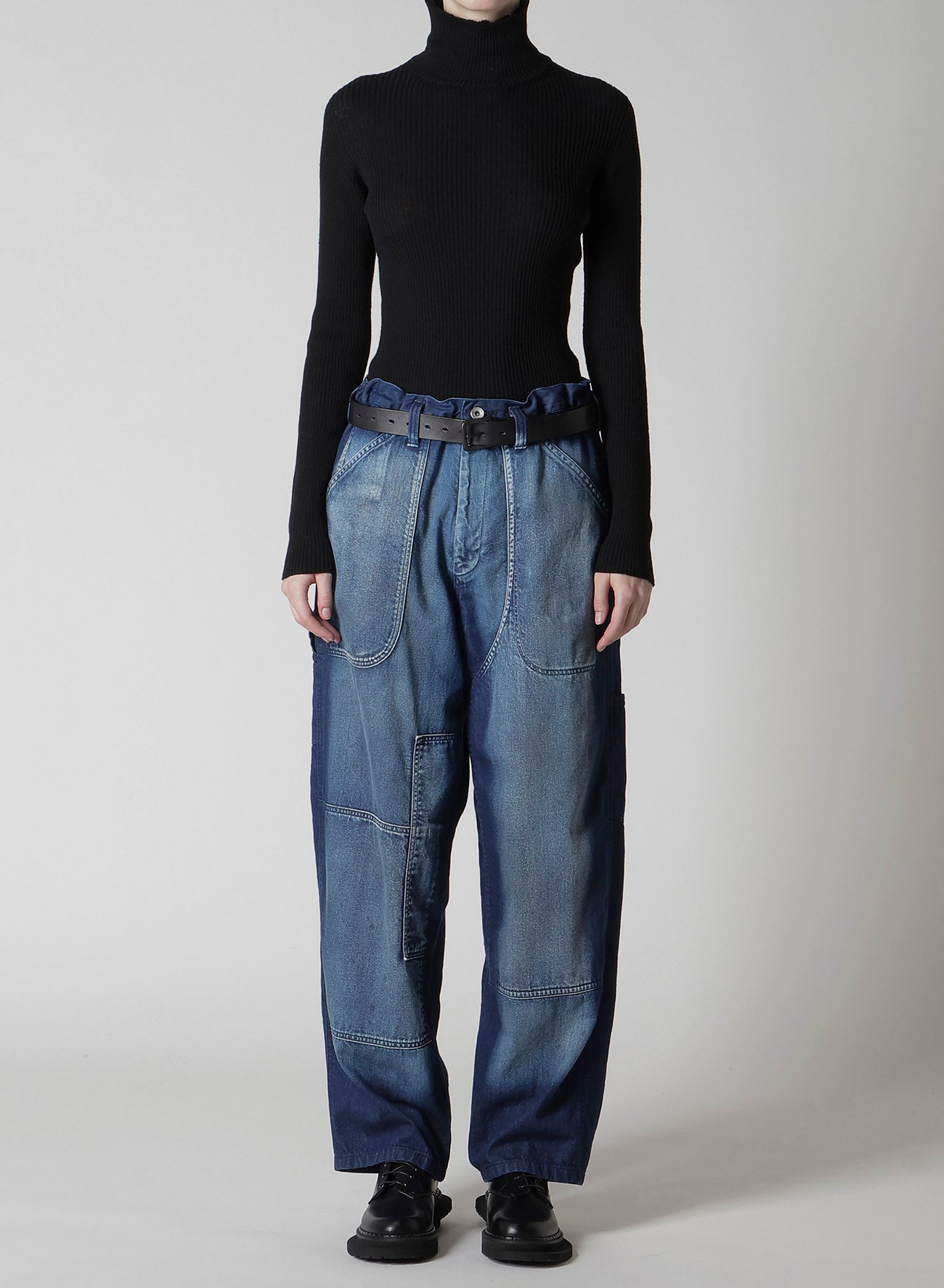 SPOTTED DENIM WORK PANTS