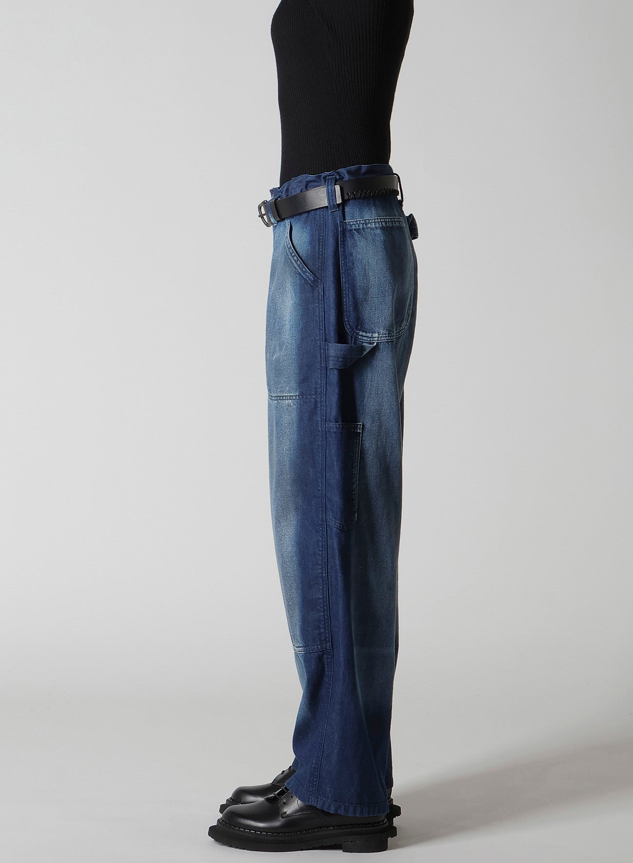 SPOTTED DENIM WORK PANTS