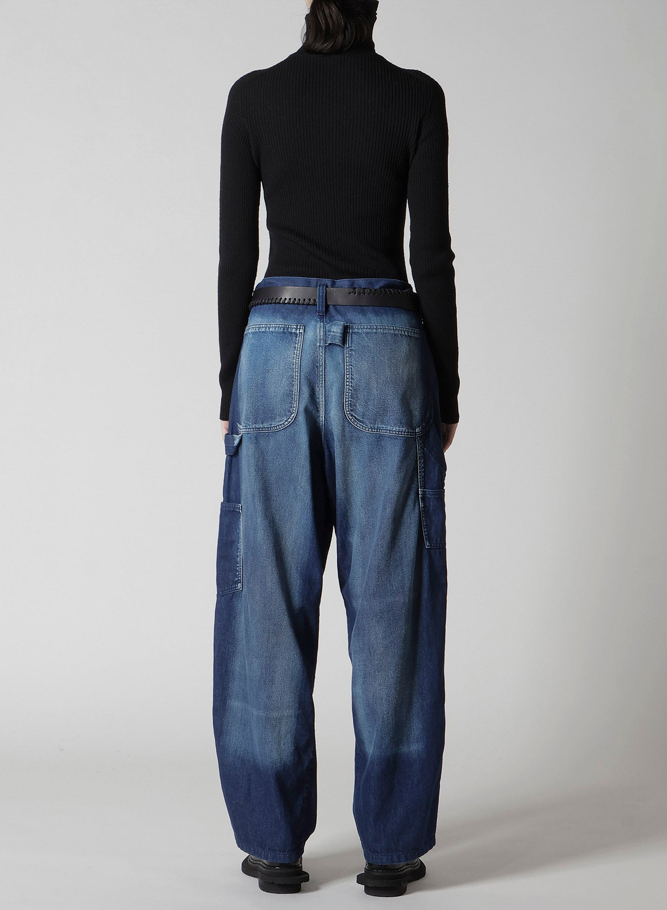 SPOTTED DENIM WORK PANTS