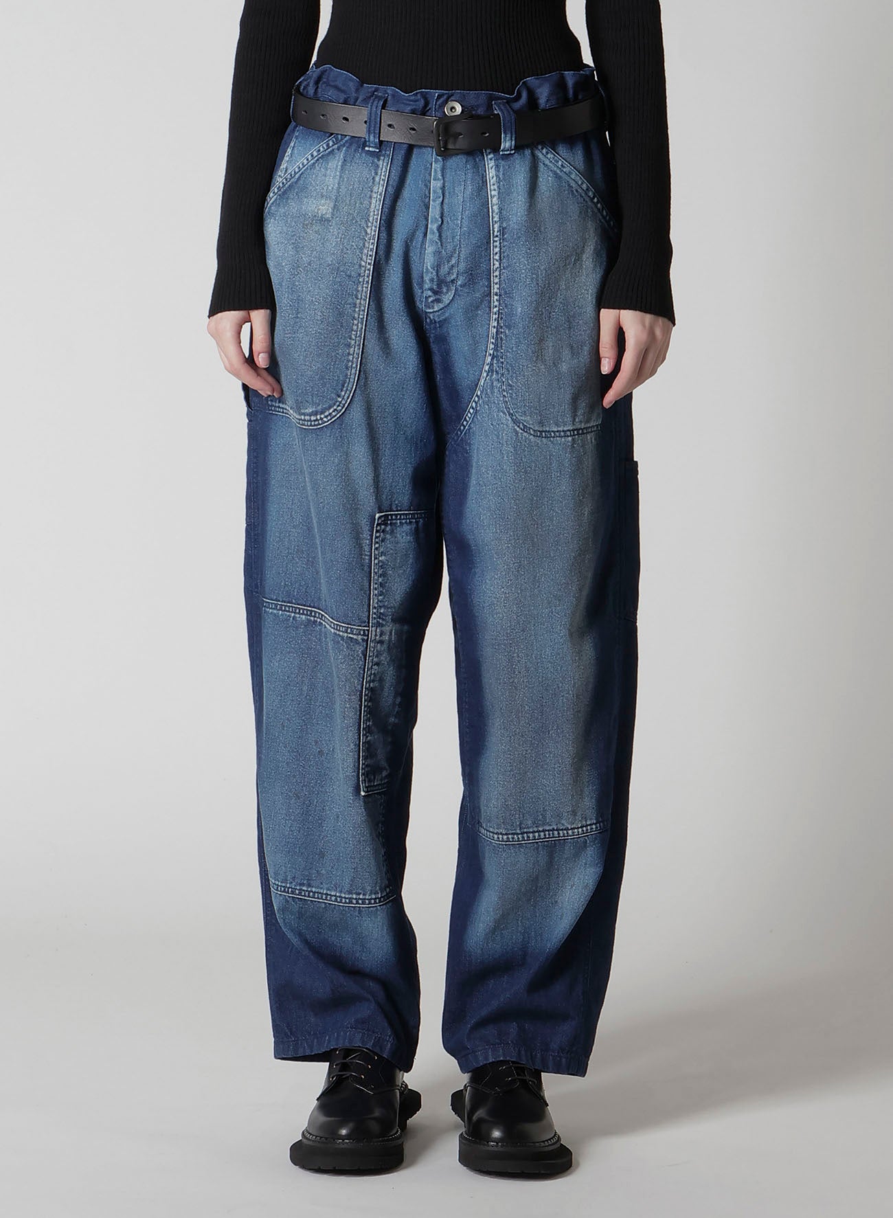 SPOTTED DENIM WORK PANTS