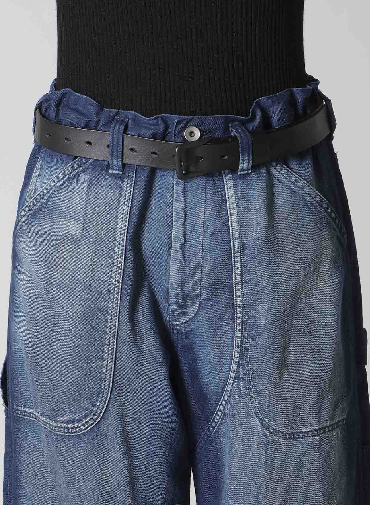 SPOTTED DENIM WORK PANTS