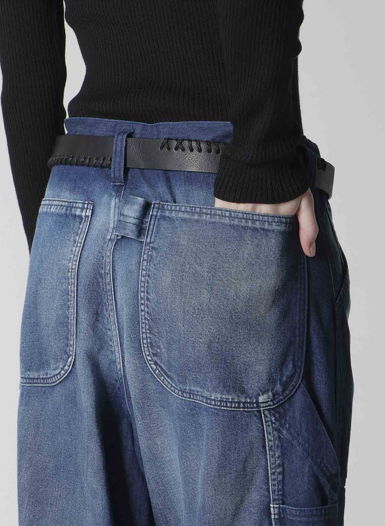 SPOTTED DENIM WORK PANTS