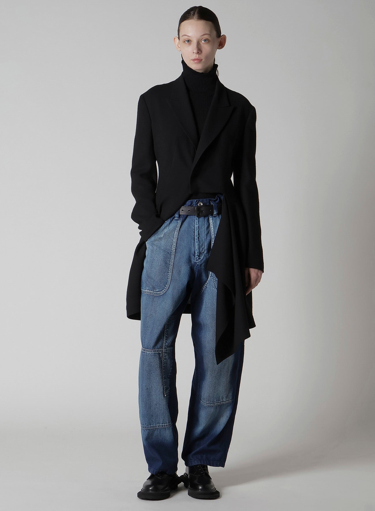 SPOTTED DENIM WORK PANTS
