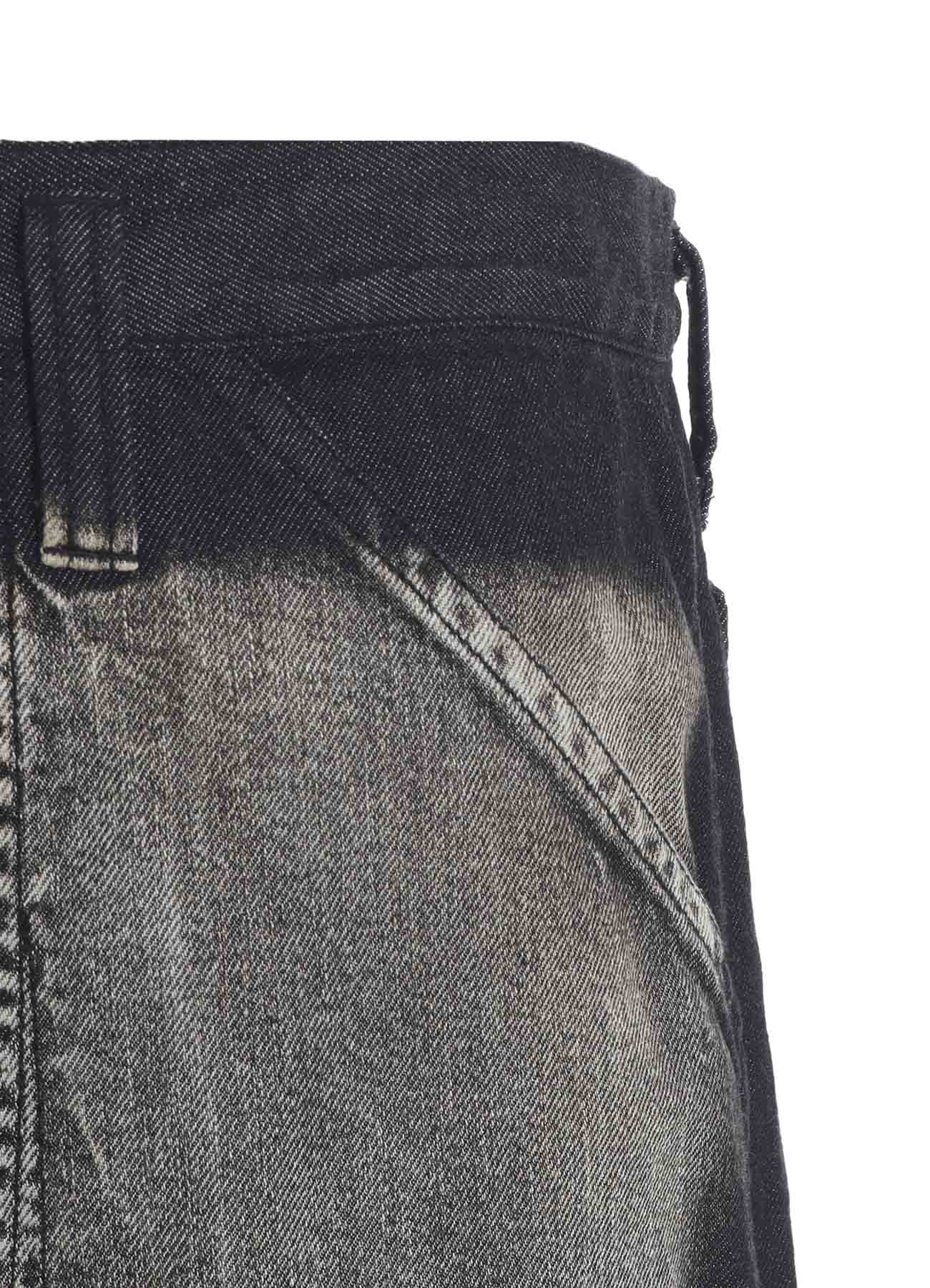 SPOTTED DENIM WORK PANTS