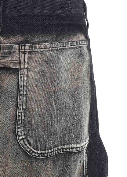 SPOTTED DENIM WORK PANTS