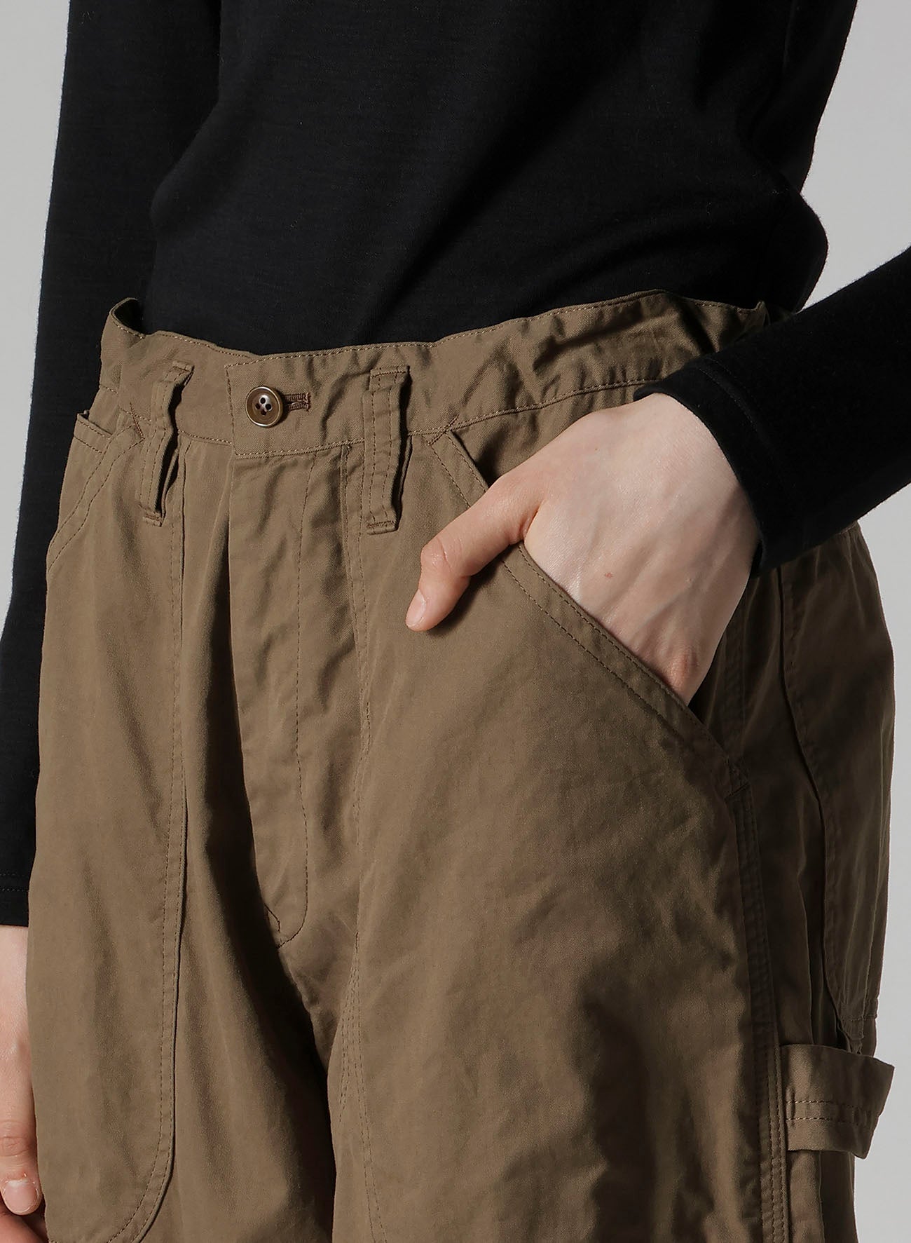 COTTON TWILL GARMENT DYE WORK PANTS
