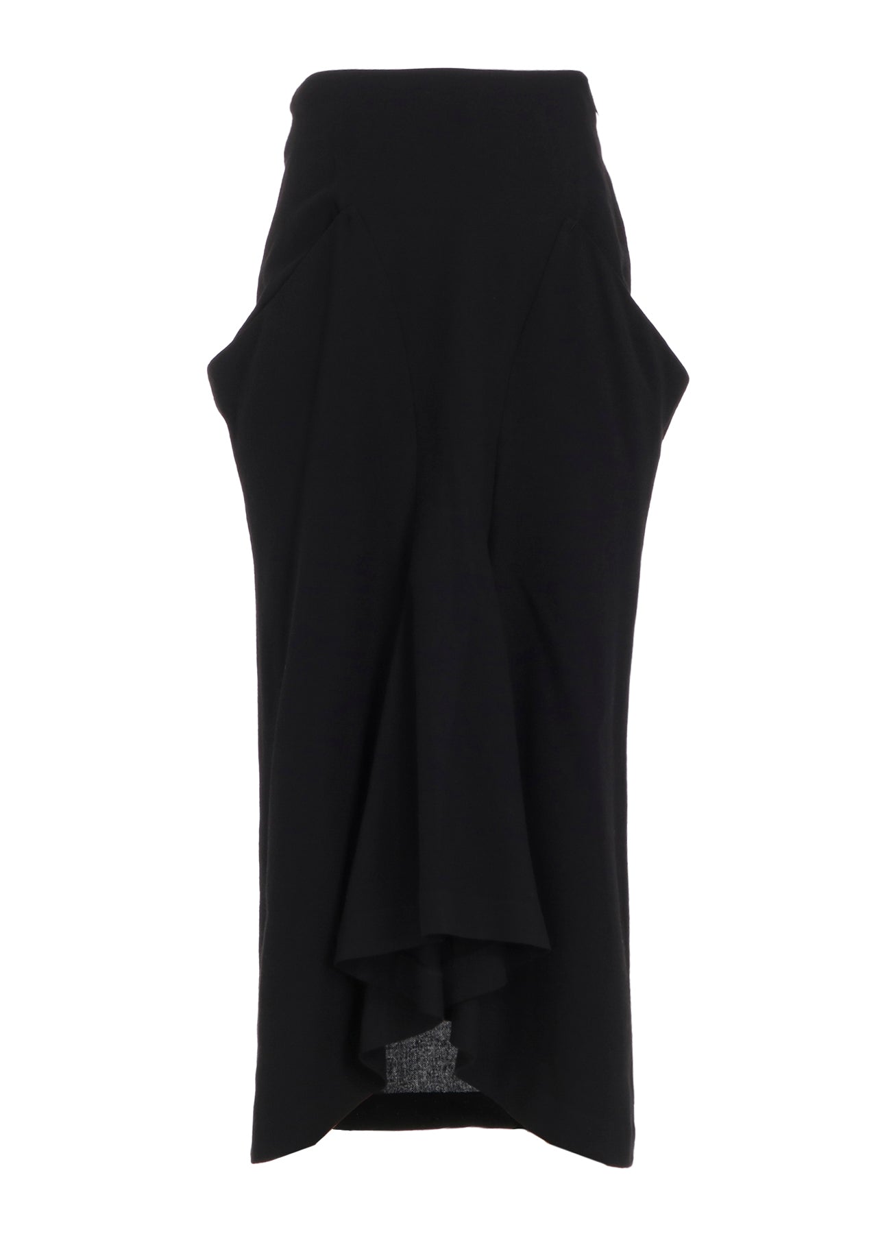 W/RY WASHER PROCESSED GAUZE DROP SKIRT