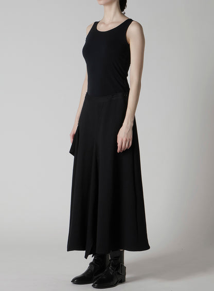 ASYMMETRIC COMBED FLEECE SKIRT