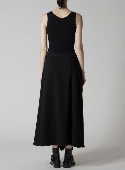 ASYMMETRIC COMBED FLEECE SKIRT