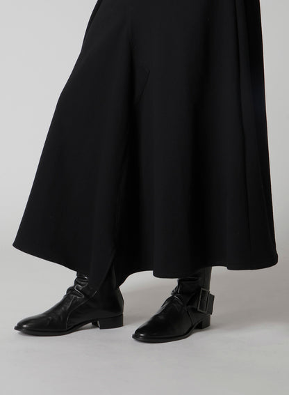 ASYMMETRIC COMBED FLEECE SKIRT