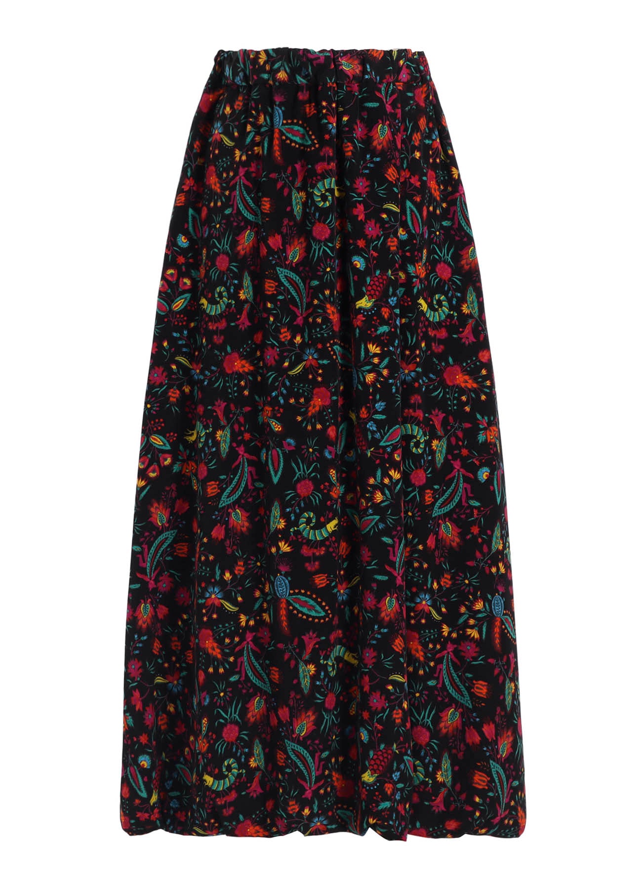 FLOWER PRINT BALLOON SKIRT