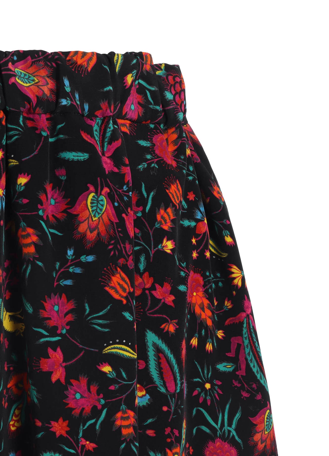 FLOWER PRINT BALLOON SKIRT
