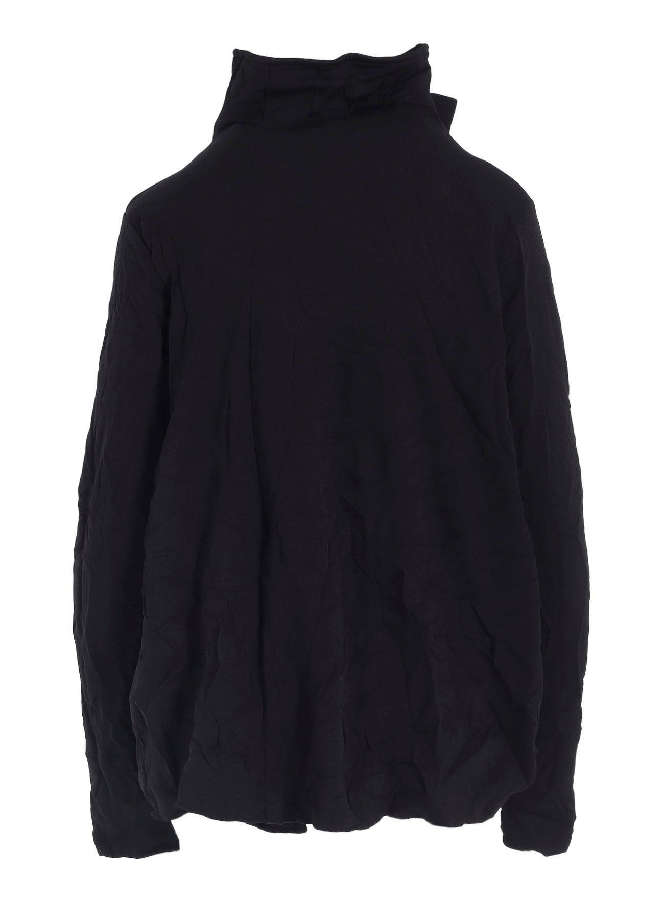 WRINKLE-EFFECT ASYMMETRIC JACKET