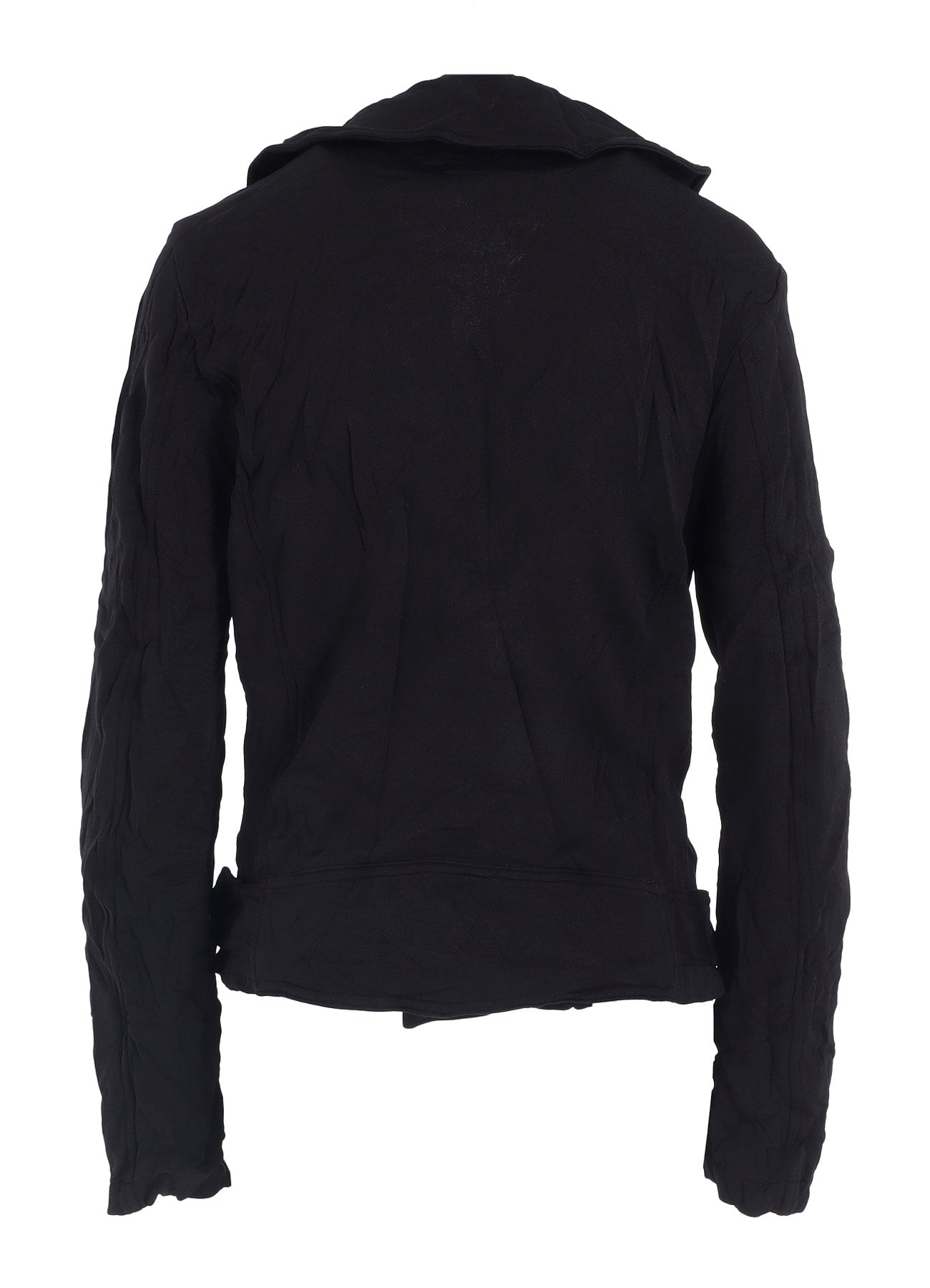 WRINKLE-EFFECT MOTO JACKET