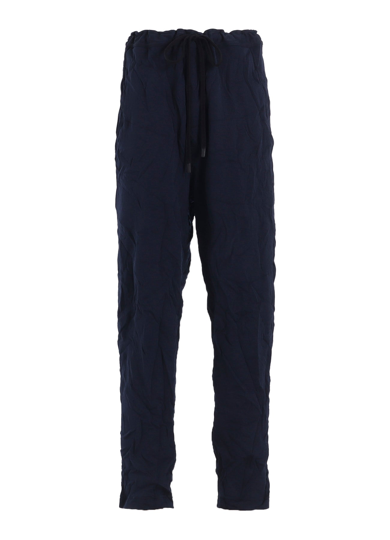 WRINKLE-EFFECT TAPERED PANTS