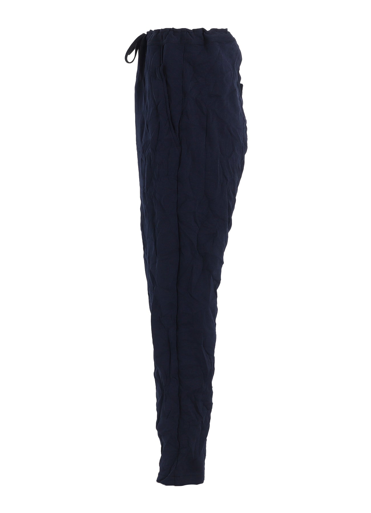 WRINKLE-EFFECT TAPERED PANTS